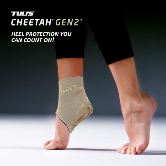 Tuli's Cheetah Gen2 Fersenbecher – Fußschutz für Turner und Tänzer mit Morbus Sever und Fersenschmerzen, klein