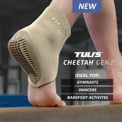 Tuli's Cheetah Gen2 Fersenkissen – Fußschutz für Turner und Tänzer mit Morbus Sever und Fersenschmerzen, Medium