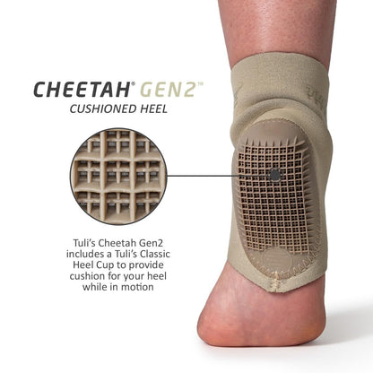 Tuli's Cheetah Gen2 Fersenkissen – Fußschutz für Turner und Tänzer mit Morbus Sever und Fersenschmerzen, Medium