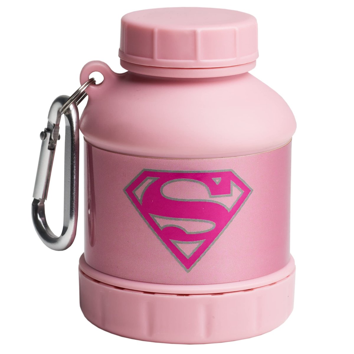 Smartshake Justice League Protein-Shaker-Behälter 50g – Supergirl Design, BPA-frei, 110ml Trichter, DC Comics Shaker-Flasche