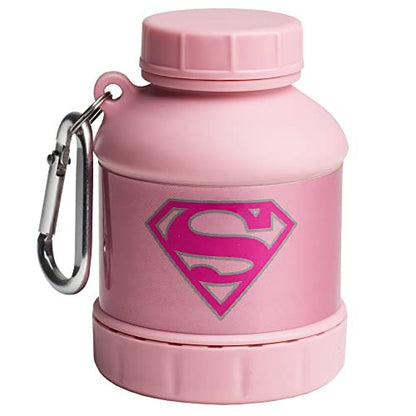 Smartshake Justice League Protein-Shaker-Behälter 50g – Supergirl Design, BPA-frei, 110ml Trichter, DC Comics Shaker-Flasche