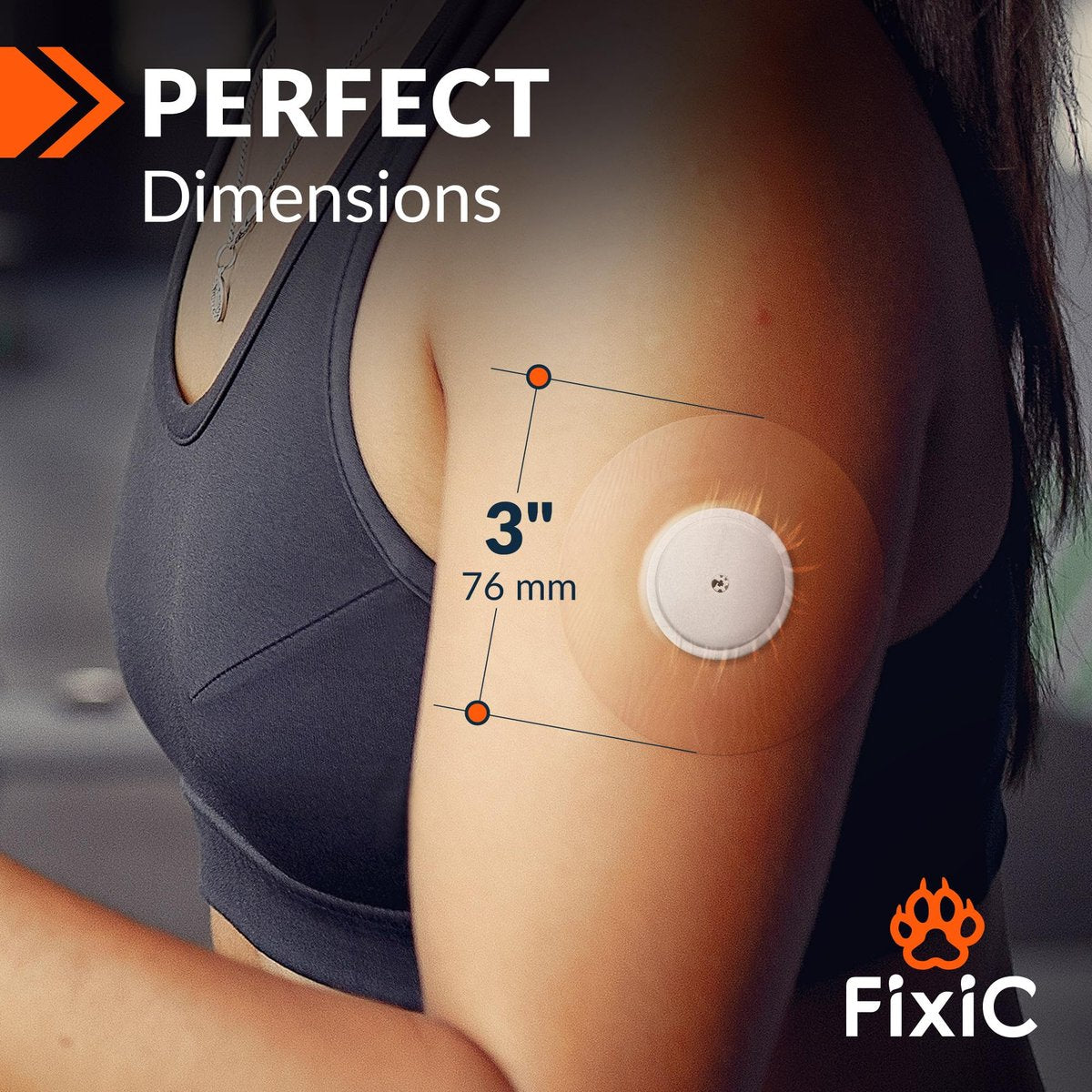 Fixic Freestyle Klebepflaster 25 Stück – Kompatibel mit Libre 1, 2, 3 & Plus – Enlite – Guardian – Kein Kleber in der Mitte – Vorgeschnittene Rückseite – Langanhaltende Fixierung für Ihren Sensor! (Transparent)