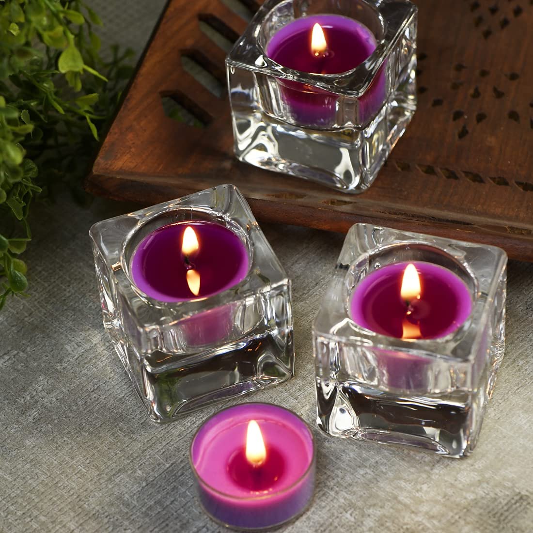 DEYBBY Duftende Sojawachs-Teelichter im Bulk – Lavendel Aromatherapie-Kerze für Stressabbau, langanhaltend, für Entspannung, Spa und Bad | 12er-Pack