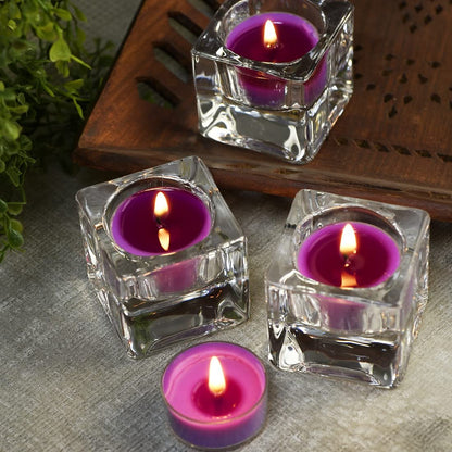 DEYBBY Duftende Sojawachs-Teelichter im Bulk – Lavendel Aromatherapie-Kerze für Stressabbau, langanhaltend, für Entspannung, Spa und Bad | 12er-Pack