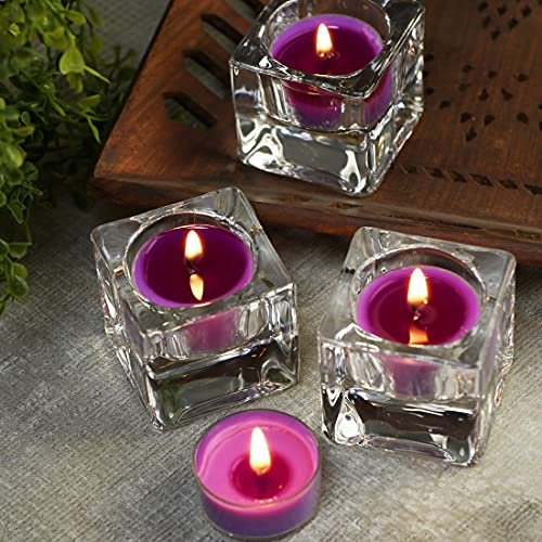 DEYBBY Duftende Sojawachs-Teelichter im Bulk – Lavendel Aromatherapie-Kerze für Stressabbau, langanhaltend, für Entspannung, Spa und Bad | 12er-Pack