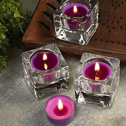 DEYBBY Duftende Sojawachs-Teelichter im Bulk – Lavendel Aromatherapie-Kerze für Stressabbau, langanhaltend, für Entspannung, Spa und Bad | 12er-Pack