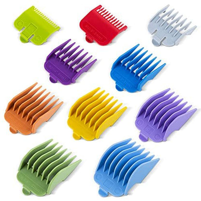 Professionelle Haarschneidemaschinen-Aufsteckkämme von 1,5 mm bis 25 mm – Kompatibel mit Wahl Professional Clipper/Trimmer – 10-teiliges Set