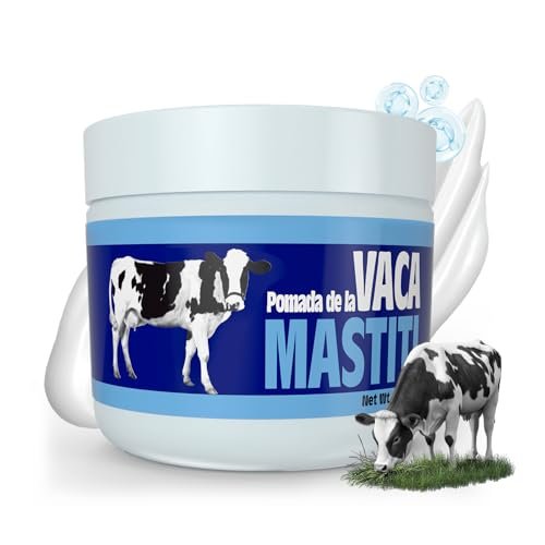 POMADA DE LA VACA MASTITI Feuchtigkeitsspendende Salbe – Intensive Pflege für gesund aussehende Haut; Ideal für Hautpflege, Stillbedarf und Kosmetikerin-Zubehör | 2 Unzen | 1er-Pack