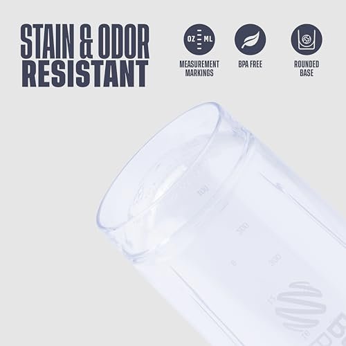 BlenderBottle Sport Shakerflasche mit Drahtschneebesen, 24 Unzen, Weiß – Protein Shakes & Hydration für Sportler & Fitnessbegeisterte, einfaches Mischen, langlebig & leicht, verschließbarer Deckel