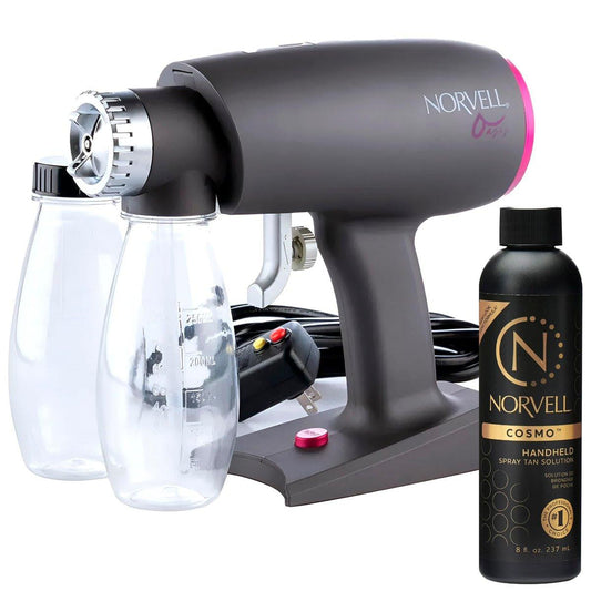 Norvell Oasis Sprühbräunungs-Kit mit Cosmo Airbrush-Lösung – Professionelles Sonnenbräunungssystem