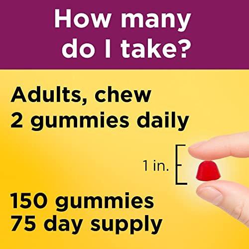 Nature Made Multivitamin für Frauen – Gummibärchen mit Vitaminen für die tägliche Nährstoffversorgung, 150 Stück, 75-Tage-Vorrat