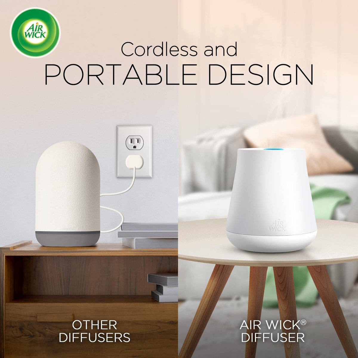 Air Wick Essential Mist Starterset (Diffuser + Nachfüllung), Joy, ätherische Öle Diffuser, Lufterfrischer
