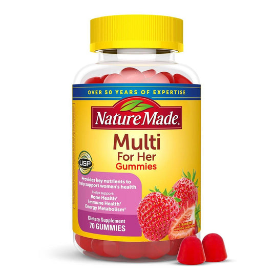 Nature Made Multivitamin für Frauen – Gummibärchen mit Vitaminen für tägliche Unterstützung, 70 Stück, 35-Tage-Vorrat