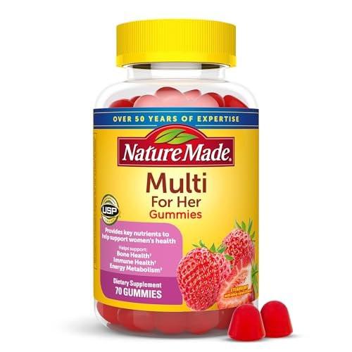 Nature Made Multivitamin für Frauen – Gummibärchen mit Vitaminen für tägliche Unterstützung, 70 Stück, 35-Tage-Vorrat