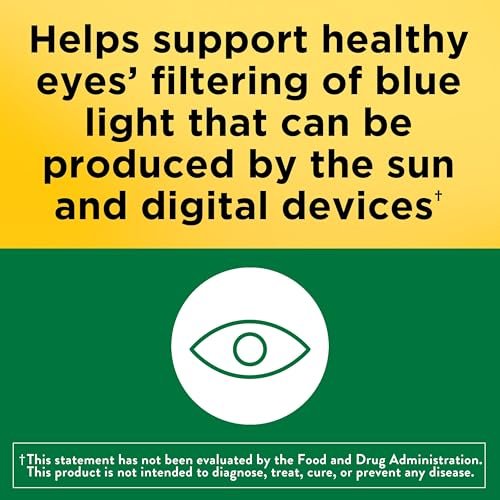 Nature Made Vision nach AREDS2-Formel – Augen-Vitamine mit Lutein & Zeaxanthin, Vitamin C, Vitamin E, Zink und Kupfer für gesunde Sehkraft und Augenfunktion, 60 Softgels, 30-Tage-Versorgung