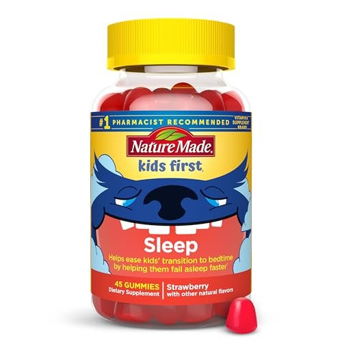 Nature Made Kids First Schlaf-Gummis mit Melatonin – 100% medikamentenfrei – 45 Stück