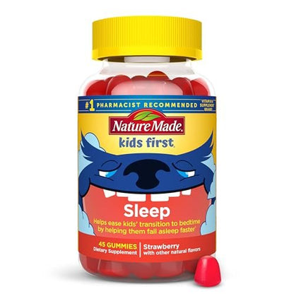 Nature Made Kids First Schlaf-Gummis mit Melatonin – 100% medikamentenfrei – 45 Stück