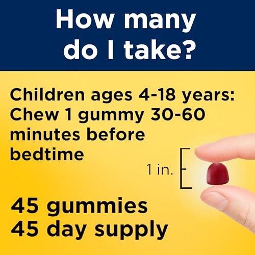 Nature Made Kids First Schlaf-Gummis mit Melatonin – 100% medikamentenfrei – 45 Stück