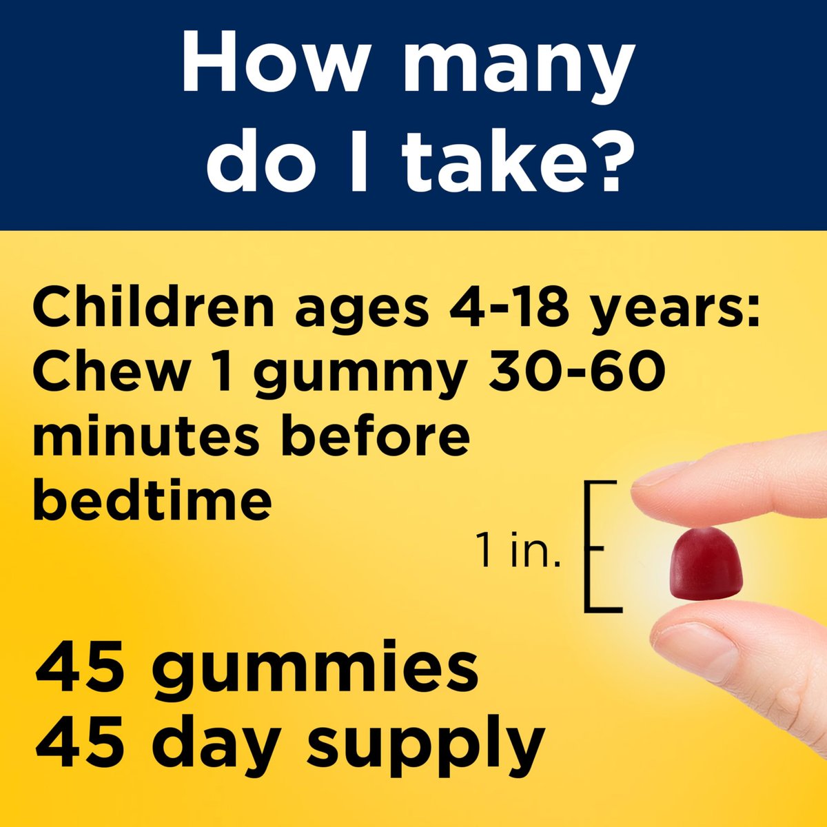 Nature Made Kids First Schlaf-Gummis mit Melatonin – 100% medikamentenfrei – 45 Stück