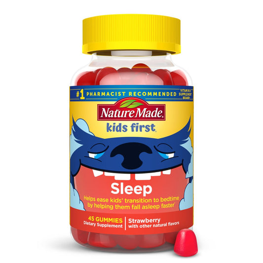 Nature Made Kids First Schlaf-Gummis mit Melatonin – 100% medikamentenfrei – 45 Stück