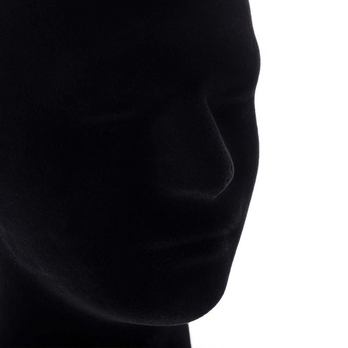 Hedume 2er-Pack Mannequin-Kopfständer aus Schaumstoff, schwarzer Samt, männliche Perücken-Ausstellungsmodelle, Mannequin-Kopf für Perücke, Hut, Brille