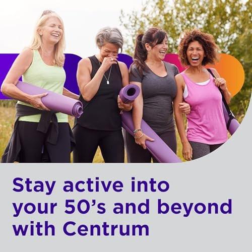 Centrum Silver Frauen 50+ Multivitamin – 100 Tabletten, Unterstützt Gedächtnis und Kognition