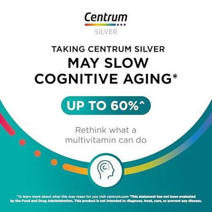 Centrum Silver Frauen 50+ Multivitamin – 100 Tabletten, Unterstützt Gedächtnis und Kognition
