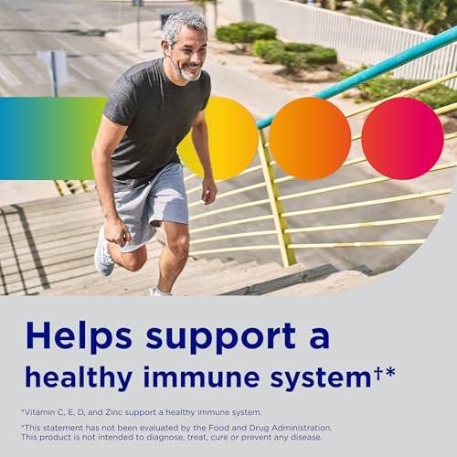 Centrum Silver Multivitamin für Männer 50+ – Nahrungsergänzungsmittel mit Vitamin D3, B-Vitaminen und Zink, glutenfrei, nicht gentechnisch verändert, unterstützt Gedächtnis und Kognition – 100 Tabletten