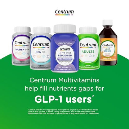 Centrum Silver Multivitamin für Erwachsene ab 50 – 125 Tabletten, mit Vitamin D3, B-Vitaminen, glutenfrei, nicht gentechnisch verändert, unterstützt Gedächtnis und Kognition