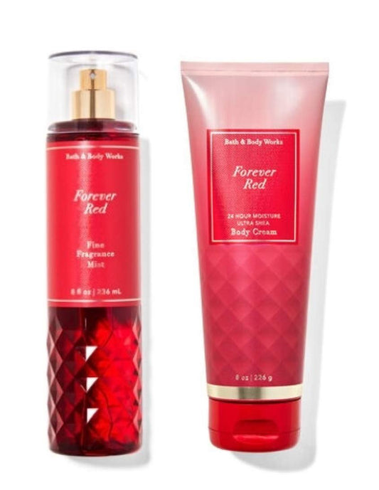 Bath & Body Works Forever Red Geschenkset – Duftnebel & Körpercreme (2020 Full Size)