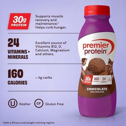 Premier Protein Shake 8er Pack Variety Pack – 30g Protein, Kein Zuckerzusatz, 24 Vitamine & Mineralstoffe, 11,5 fl oz (340 ml)