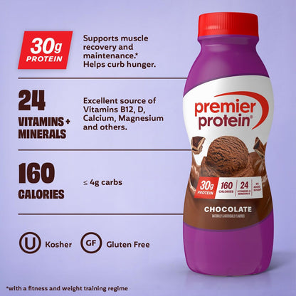 Premier Protein Shake 8er Pack Variety Pack – 30g Protein, Kein Zuckerzusatz, 24 Vitamine & Mineralstoffe, 11,5 fl oz (340 ml)