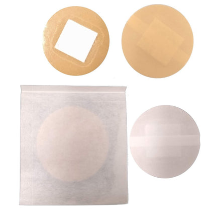 Vakly Spot-Pflaster rund 2,2 cm (200 Stück) – sterile, transparente Kunststoff-Wundpflaster mit saugfähiger Wundauflage für kleine Schnitte, Pickel, Impfungen und Blasen