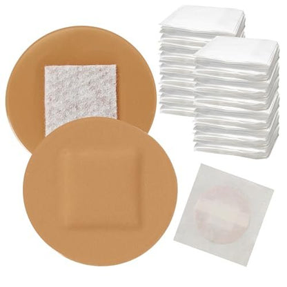 Vakly Spot-Pflaster rund 2,2 cm (200 Stück) – sterile, transparente Kunststoff-Wundpflaster mit saugfähiger Wundauflage für kleine Schnitte, Pickel, Impfungen und Blasen