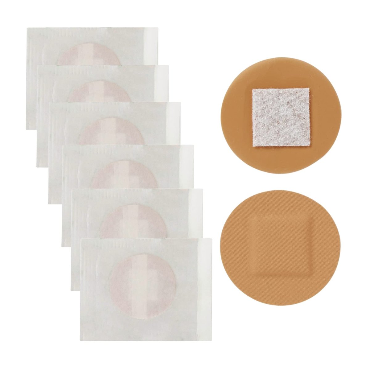 Vakly Spot-Pflaster rund 2,2 cm (200 Stück) – sterile, transparente Kunststoff-Wundpflaster mit saugfähiger Wundauflage für kleine Schnitte, Pickel, Impfungen und Blasen