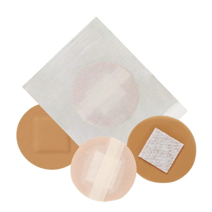 Vakly Spot-Pflaster rund 2,2 cm (200 Stück) – sterile, transparente Kunststoff-Wundpflaster mit saugfähiger Wundauflage für kleine Schnitte, Pickel, Impfungen und Blasen