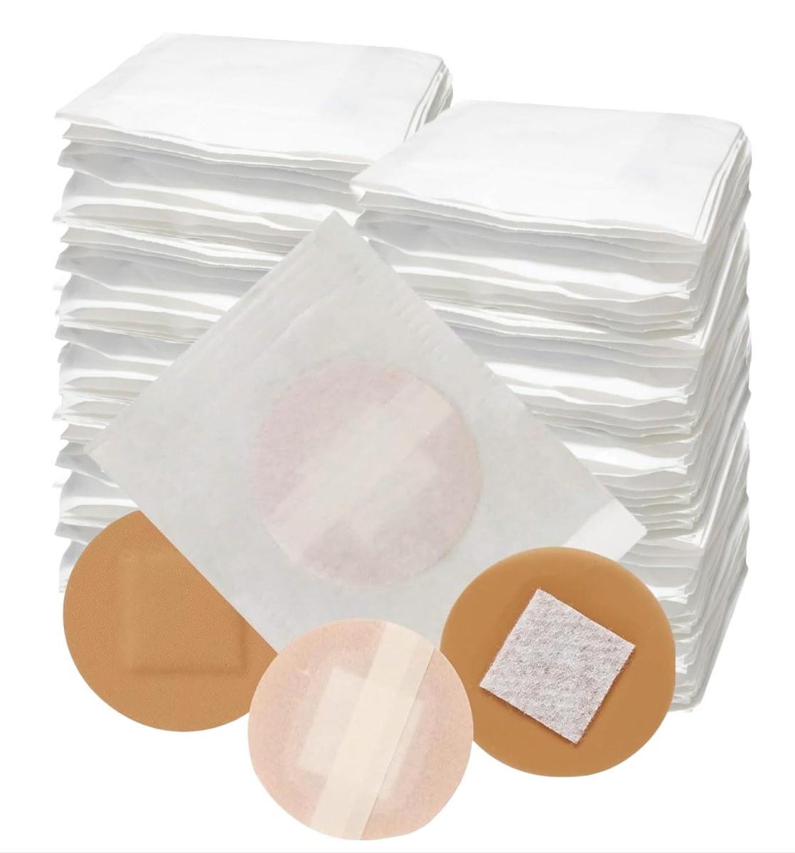 Vakly Spot-Pflaster rund 2,2 cm (200 Stück) – sterile, transparente Kunststoff-Wundpflaster mit saugfähiger Wundauflage für kleine Schnitte, Pickel, Impfungen und Blasen