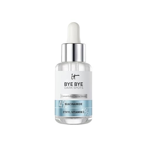IT Cosmetics Bye Bye Dark Spots 4% Niacinamid Serum – Reduziert dunkle Flecken sichtbar & verbessert die Hautklarheit in 8 Wochen – Gesichtsserum mit 1% Ethyl Vitamin C – Für alle Hauttypen – 30 ml