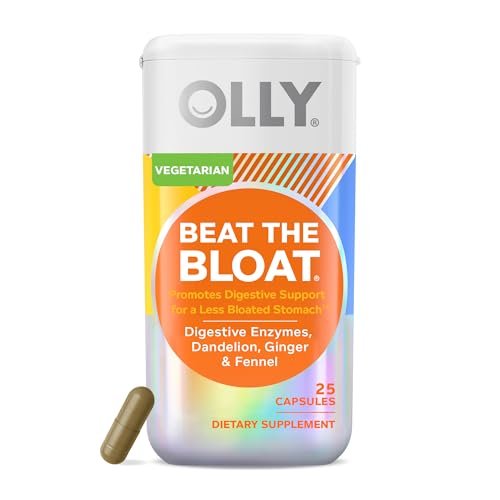 OLLY Beat The Bloat Kapseln – Verdauungsenzyme für Frauen, 25 Stück