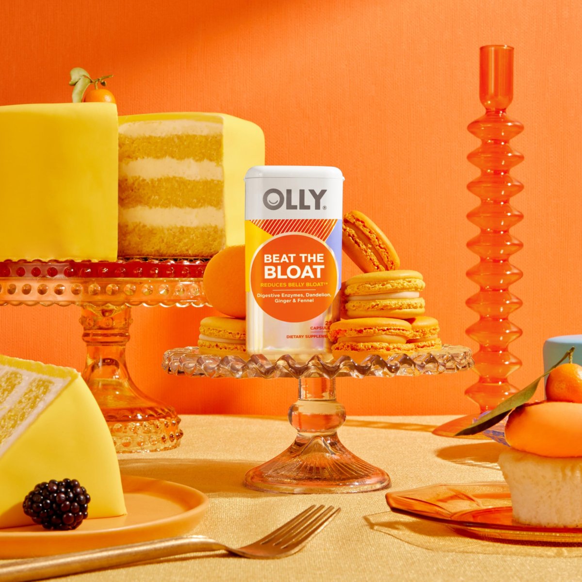 OLLY Beat The Bloat Kapseln – Verdauungsenzyme für Frauen, 25 Stück