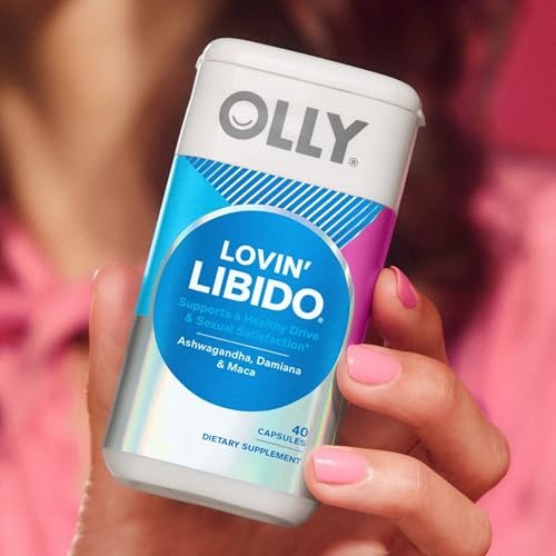 OLLY Lovin‘ Libido Kapseln – Steigere das Verlangen mit Ashwagandha, Maca & Damiana – Veganes Nahrungsergänzungsmittel für Frauen – 20-Tage-Vorrat – 40 Kapseln