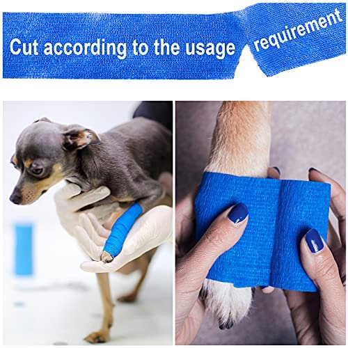 8er-Pack Selbstklebende Verbände 10 cm x 4,5 m - Assortierte Farben, Elastische Kohäsionsbandage für Sportverletzungen, Zerrungen, Knie- und Handgelenk, Knöchelverstauchungen, Erste Hilfe Vliesbandagen