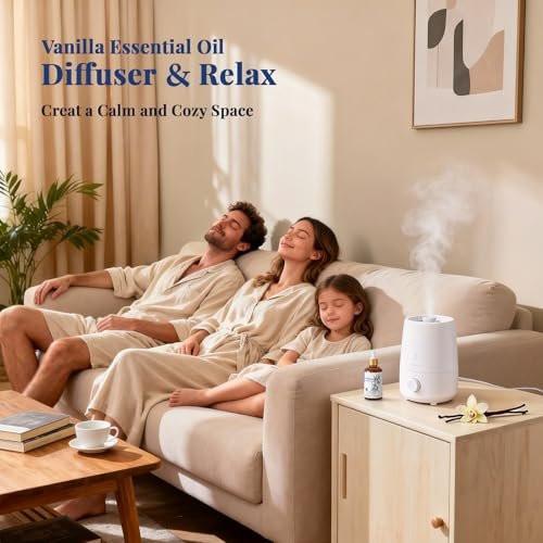 HIQILI Vanille ätherisches Öl, 100% rein natürlich, anfängerfreundlich für DIY Parfüm, Kerzen & Seifen, ideal für Diffuser, 30 ml
