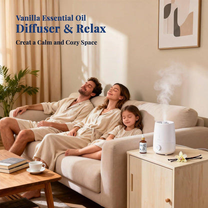 HIQILI Vanille ätherisches Öl, 100% rein natürlich, anfängerfreundlich für DIY Parfüm, Kerzen & Seifen, ideal für Diffuser, 30 ml