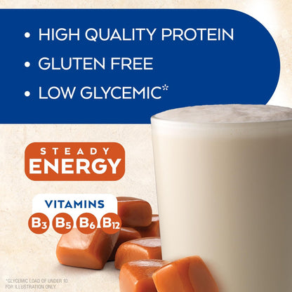 Atkins Energy Shake Cremiges Karamell, 4er-Pack (3er-Pack) – 12 Flaschen