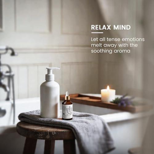 HIQILI Lavendel Öl für Diffuser, Aromatherapie & Lufterfrischung – Ideal zur Entspannung, Geruchsbeseitigung & für eine friedliche Atmosphäre – 30 ml