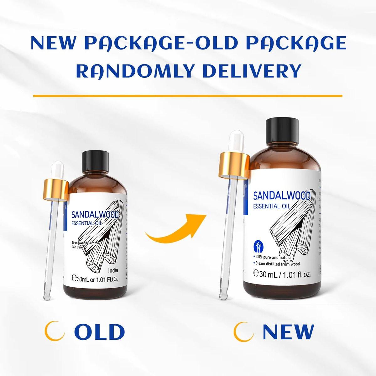 HIQILI Sandelholz Ätherisches Öl 30 ml, 100% rein natürlich therapeutische Qualität für Haut, Diffuser, Parfüm, Kerzen- und Seifenherstellung, inklusive hochwertiger Glaspipette