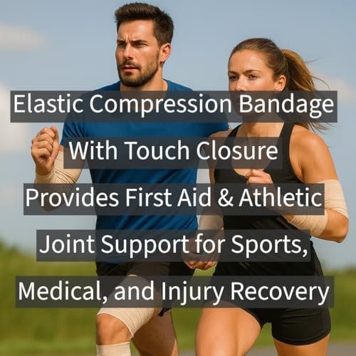 Vakly Elastische Binde 6" x 5 Yards (10er-Pack) – Selbstschließende Kompressionsbandage für Knie, Knöchel & Handgelenk, Erste-Hilfe-Binde für Sport, Verstauchungen und alltägliche Unterstützung