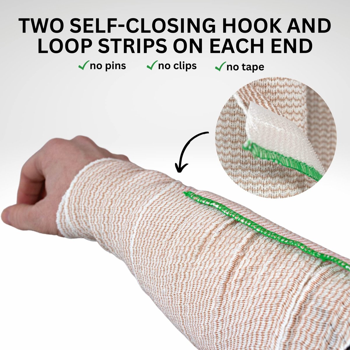 Vakly Elastische Binde 6" x 5 Yards (10er-Pack) – Selbstschließende Kompressionsbandage für Knie, Knöchel & Handgelenk, Erste-Hilfe-Binde für Sport, Verstauchungen und alltägliche Unterstützung
