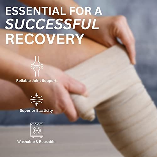 Vakly Elastische Binde 6" x 5 Yards (10er-Pack) – Selbstschließende Kompressionsbandage für Knie, Knöchel & Handgelenk, Erste-Hilfe-Binde für Sport, Verstauchungen und alltägliche Unterstützung